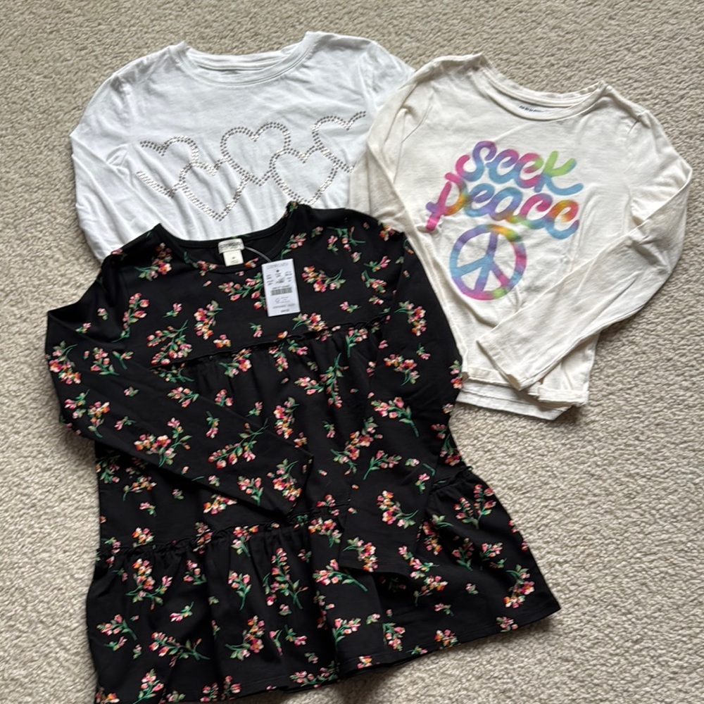 3 long sleeve t-shirts